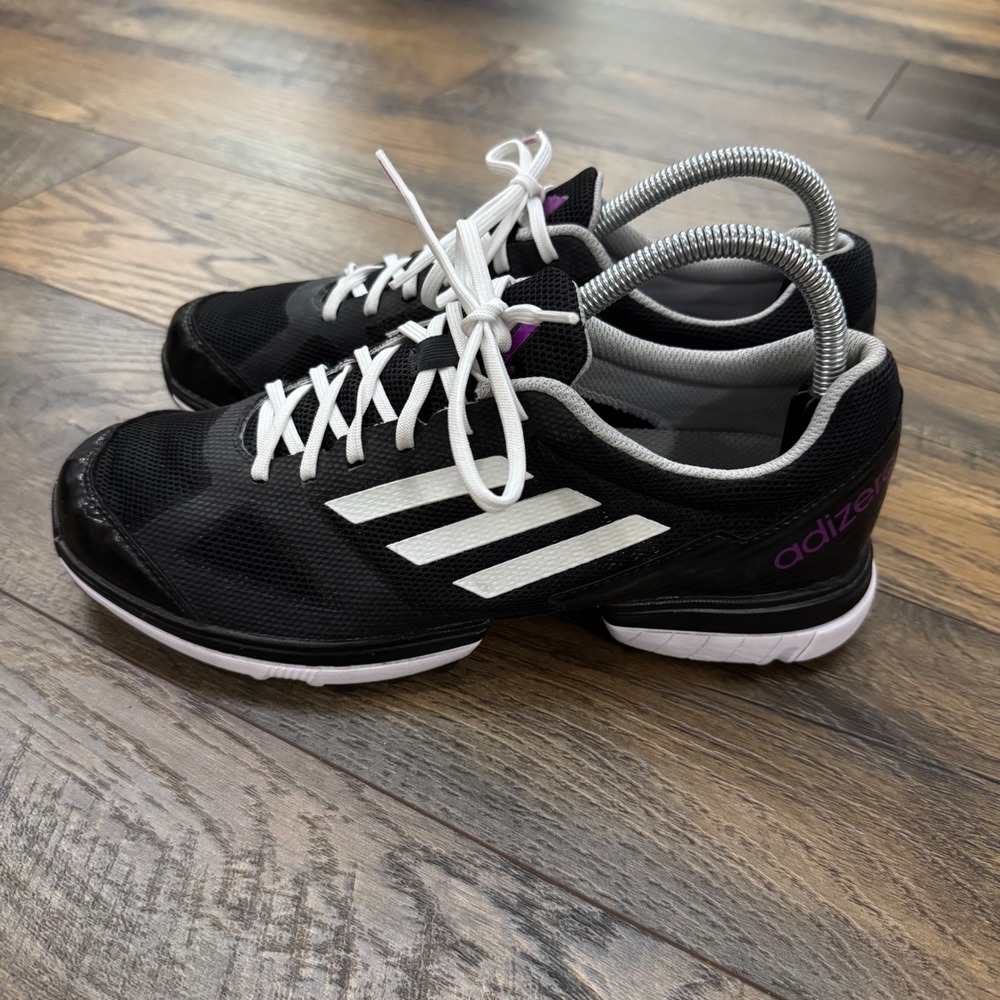 Adidas Adizero Field Hockey Turf Shoes Black Purple Womens 8.5 ART 674733